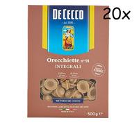 De Cecco Orecchiette Italian Whole Wheat (Integrale) Pasta No. 91. 500g