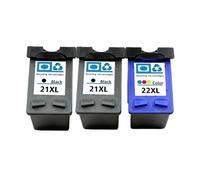 21 22 XL Reemplazo De Cartucho De Tinta Compatible. Compatible Con HP 21 22 21XL 22XL HP21 Deskjet F2180 F2280 F4180 F2200 F380 380. Impresora(2bk 1color)
