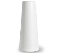 21.5 CM Jarrónes Blanco de Ceramica Decorativos para Flores, Florero Jarron Cilindrico Decorativo Modernos Minimalista para Pampas - Blanco