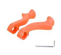 21 8/22 2 mm MTB Bicicleta Bar Ends Interior Manillar Grips con ángulos ajustables para soportar la comodidad de conducción a largo plazo (naranja)