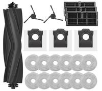 21 Accesorios Compatibles con Dreame X40 Ultra Complete L40 Ultra X40 Master Mova P50 Pro Ultra Recambios Kit con 1 Cepillo Principale, 2 Cepillos Laterales, 3 Filtros, 12 Paños de Fregado, 3 Bolsas