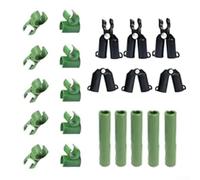 21 clips de conector de enrejado de plantas ajustables de plástico para plantas, conectores de jardín, clip de hebilla de unión de 20 mm