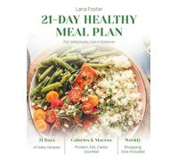 21-Day Healthy Meal Plan: Easy, Delicious, and Balanced Recipes with Calories & Macros for Everyday Wellness
