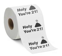 21 Decoraciones de cumpleaos Papel higinico para hombres y mujeres - Diseo divertido Novela Gran regalo hilarante de morda