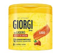 Giorgi Line - Gel Ligero Recogidos Perfectos 400 ml - Acabado Pulido con Aceite de Argán - Hidratación y Fijación Flexible - 0% Alcohol y Siliconas - Sin Residuos y Sin Apelmazar