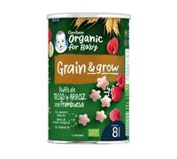 Gerber Organic Puffs Snacks de Cereales con Frambuesa 35g