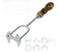 21-in-1 Telescopic Multi-Function Sink Wrench, Sink Wrench Faucet Tool with 7 Interchangeable Die Heads,Multifunctional Basin Wrenches, Universal Plumbers Tool for Tight Spaces Kitchen Bathroom