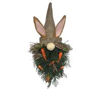 21 Inches Artificial Farmhouse Garland - Easter Wreath, Rabbit Wreath For Front Door,21 Inch Artificial Farmhouse Rabbit Garland Decorative Front Door | Festive Spring Holiday Ornament | For Home O