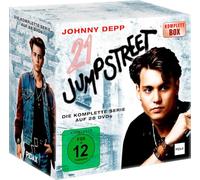 21 Jump Street Komplettbox mit limitierter Sammler Postkarte - Alle 5 Staffeln der TV Kultserie mit Johnny Depp auf 28 DVDs - Undercover Cops zwischen Schule, Straße und Bronx