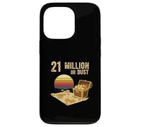 21 Millones o Busto sats Bitcoins HODL Crypto maxis Bitcoin Carcasa para iPhone 13 Pro