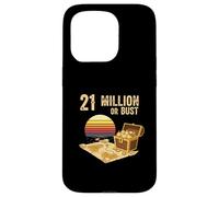 21 Millones o Busto sats Bitcoins HODL Crypto maxis Bitcoin Carcasa para iPhone 15 Pro