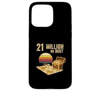 21 Millones o Busto sats Bitcoins HODL Crypto maxis Bitcoin Carcasa para iPhone 15 Pro MAX