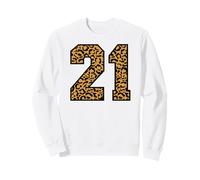 21 números Leopard Twenty-One Team Sports Matching Sudadera