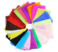 21 paños de malabares de 60 x 60 cm, para danza, de gasa, para hacer malabares, coloridos, para guardería, espectáculos infantiles, multicolor