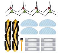 21 piezas Accesorios para Ecovacs Deebot N8 N8+ N8 Pro N8 Pro+ OZMO T8 T8+ T8 AIVI T8 AIVI T8 AIVI T8 Pure T9 T9+ N10 Plus Piezas de repuesto 2 Cepillo Principal 6 Filtros 8 Cepillos Laterales 4