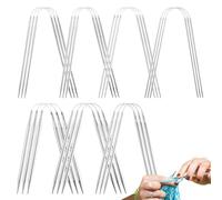 21 Piezas Agujas de Tejer Circulares Acero Inoxidable,Agujas Circulares de 21cm,Agujas Tejer Circulares,Agujas Circulares de Metal,Agujas Redondas para Suéter,Principiantes(2/2.5/3/3.5/4.5/5mm)