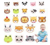 21 Piezas Animal Pegatinas Ropa Termoadhesivos, Lindo Parches, Parches Termoadhesivos Bordados, Parches Bordados Parches para DIY Ropa Mochila Vaqueros