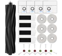 (21 Piezas) T20 Omni Repuestos Compatibles con Ecovacs Deebot T20 Omni/ T20e Omni/ T20 Max/ T20 Pro: 1 Cepillo Giratorio, 6 Cepillos Laterales, 4 Bolsas Para Polvo, 4 Filtros Hepa, 6 Mopas Accesorios