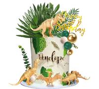 21 Piezas,topper per torta a forma di dinosauro,Toppers Infantiles para Cumpleaños, Fiesta de Dinosaurios para Niños, Suministros de Fiesta Temática de Dinosaurios, Decoración para Tartas y Cupcakes