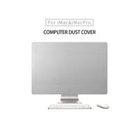 (21 pulgadas plateada) Funda antipolvo para computadora de 21 pulgadas y 27 pulgadas con cierre elástico y protector