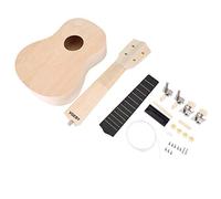 21 Pulgadas Ukulele DIY Kit, Lindenwood Cuerpo Cuello Puente Fretboard Tu Ukulele Artesanías Para El Aprendizaje de Regalo de Los Niños
