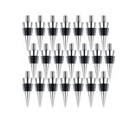 21 tapones de botella de aleación de zinc para vino, anillos de sellado, insertos de corcho reutilizables.