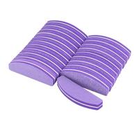 21 unidades para uñas, limas de uñas de gel, lima de uñas de doble cara 100/180, lima pulidora de uñas, bloques de lijado (media luna)