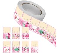 210 pegatinas de Navidad rectangulares para tarjetas decoración de fiestas invitaciones de boda etiquetas de sellado festivas y adornos artesanías botellas de agua portátil