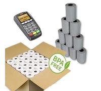 210 UNIDADES - Rollos de Papel Térmico 57x35x12 mm para Datáfonos, Terminales de Tarjeta de Crédito, Impresoras POS, Sin Bisfenol A - Papel de Alto gramaje.