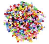 2100 mini pompones, bolas de fieltro coloridas, pompones para manualidades, pequeños pompones para manualidades, decoración (multicolor)