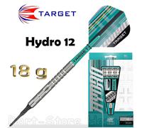 Target Darts Hydro Punta Blanda Juego de Dardos (Barril 12), 18G | Dardos con 90% de Tungsteno, Plumas Pro Ultra N.º 6, Ejes Pro Grip Tag, Puntas Pixel | Juegos de Dardos Profesionales
