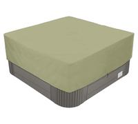 210D - Funda cuadrada impermeable para jardín, spa y piscina, resistente a los rayos UV, resistente al aire libre, 239 x 239 x 50 cm, protección de invierno contra los elementos meteorológicos de buey