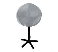 210d Oxford ronda eléctrica parrilla cubierta 50cm base 46cm altura impermeable impermeable protección para barbacoa al aire libre negro (gris)