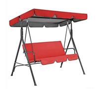 210D Oxford silla de jardín superior y funda de asiento para mayor durabilidad de muebles de exterior (rojo)