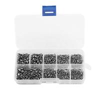 210Pcs Anillos Giratorios de Pesca Conector de Pesca Alta Resistencia Swivels Giratorios Varios Tamaños