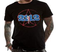 2112 Geddy Lee Neil Peart Alex Lifeson tee T Shirt Mens Black