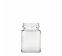 212 ml Tarro cuadrado 'Funny', boca: Deep-Twist-Off (DTO 58)