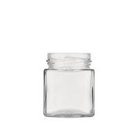 212 ml tarro cuadrado 'Ikarus', boca: Deep-Twist-Off (DTO 63)