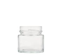 212 ml tarro cuadrado 'Kimba', boca: Extra-Deep-Twist-Off (EDTO 70)