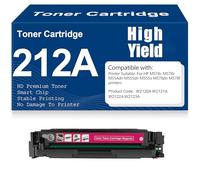 212A Negro Cian Amarillo Magenta Cartuchos de tóner Compatible con W2120A W2121A W2122A W2123A Tóner para HP M578c M578z M554dn M555dn M555x M578dn M578f Impresora con Chip,Magenta-212A