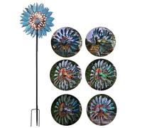 213 cm Esculturas De Viento, Decoraciones De JardíN De Viento, IluminacióN Led Estacional Multicolor JardíN del Hilandero De Viento