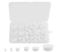 215 tapones para agujeros de perforación, tapones de plástico blanco, tapones ciegos para muebles, tapones de plástico para orificios de placa, cubierta de tubo, 5 mm/6 mm/8 mm/10 mm/13 mm