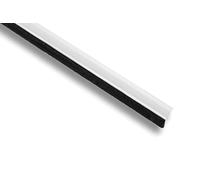 2157-2 Bas de porte avec brosse 1 m, autocollant (blanc).