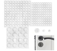 216 Piezas Pies de Goma Transparentes, 8/10/20 mm Almohadilla Pies de Goma, Topes Adhesivos de Protección, Topes Adhesivos Protector Antigolpes para Puerta de Armario Puerta de Cocina, Baño, Oficina