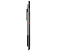 rOtring 600 bolígrafo multicolor y portaminas 3 en 1 | 2 bolígrafos de punta fina (tinta negra y roja) | 1 portaminas (mina de 0,5 mm) | cuerpo negro