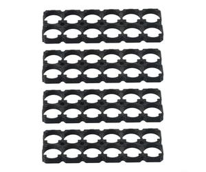 21700 para soporte de batería 4pcs 2x6 Cell Case Soporte para DIY para paquetes de baterías Marco de plástico Negro