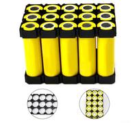 21700 Soporte de batería 3x5 Pack de 4 Marco de Plástico para Paquetes de Baterías DIY Compatible con 21700 Celdas ABS+PC Material Diseño Antivibración