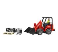bruder 02191 - Schäffer cargador agrícola 2630 con figura y accesorios, agricultura, vehículo, juguete, cargador de ruedas