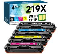 219X 219A Colores Cartuchos de tóner compatibles para HP W2190X W2191X W2193X W2192X para HP Color Laserjet Pro MFP 3302FDW 3302SDW 3202DN 3202DW 3302FDN 3302FDNG 3302FDWG 3302SDWG 3302SDWG Impresora