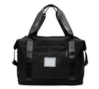 21L Sporttasche Faltbare Reisetasche mit Nassfach Weekender Tasche mit Erweiterbarem Doppelschicht Trainingstasche Wasserdicht Gym Travel Bag Oxford Stoff Handgepäck Yoga Tasche für Damen Herren,